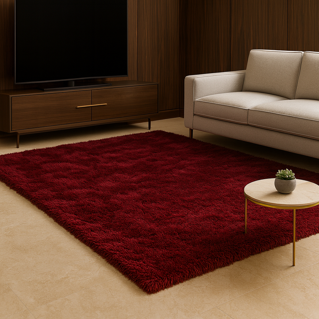 Tapete 2,00 X 1,30 Peludo 40mm Sala Super Macio Aconchegante Fofinho Elegante
