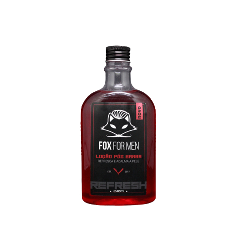 LOÇÃO PÓS BARBA VERMELHA 240ML FOX FOR MEN