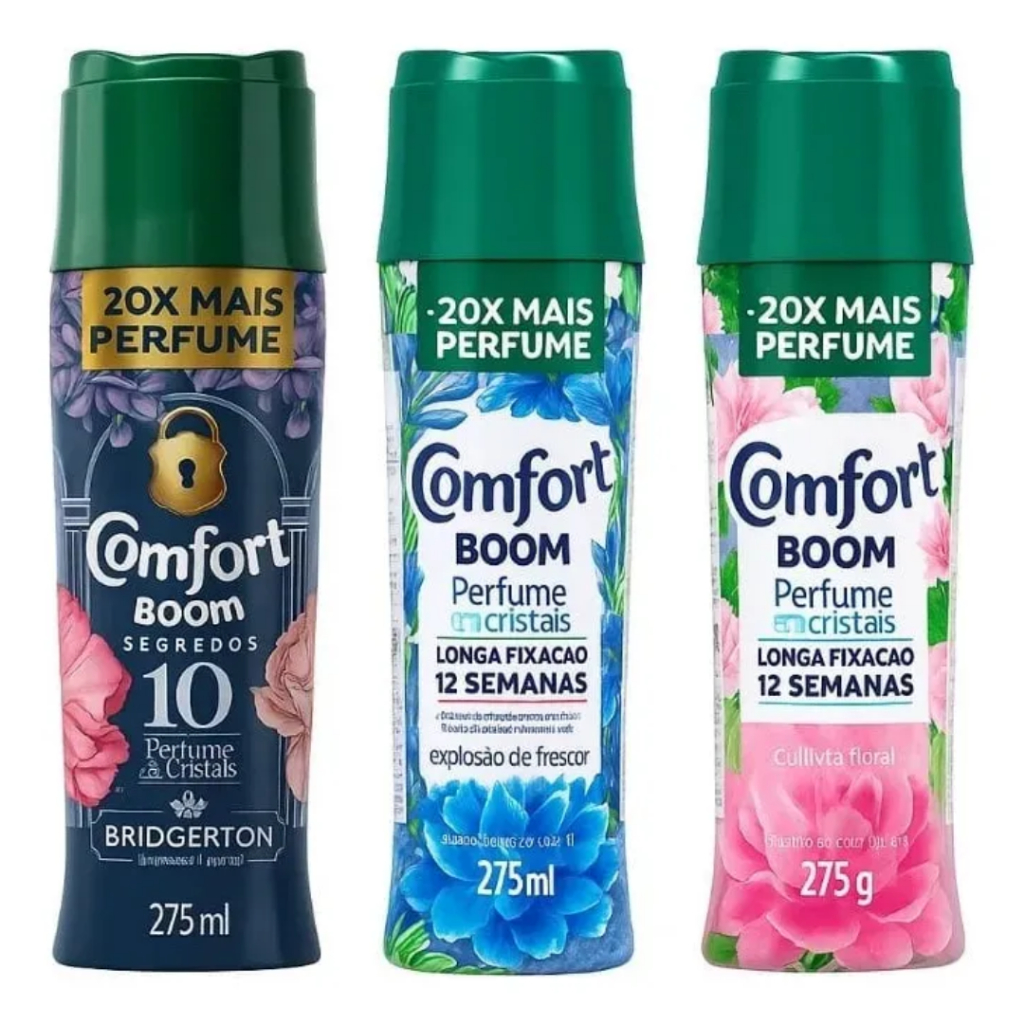 Comfort Boom Perfume Para Roupas Em Cristais 275g