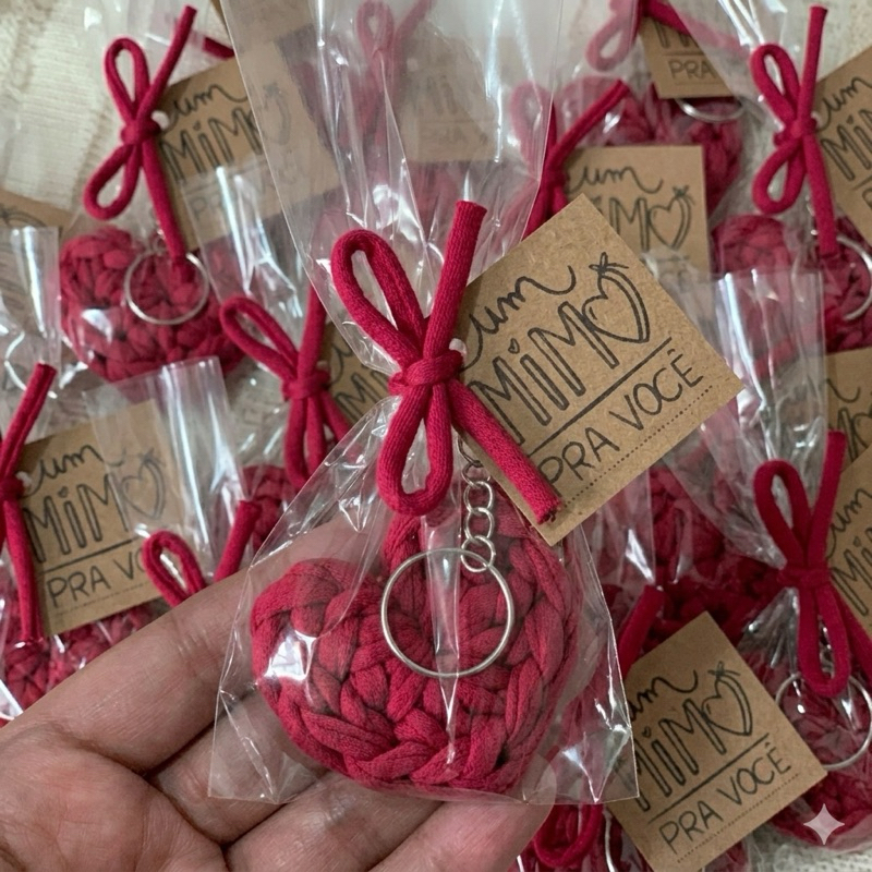 10 a 30 Chaveiros + TAG Um Mimo Pra Você + Embalagem Lembrancinha PRONTA ENTREGA Clientes Empresa Mimo