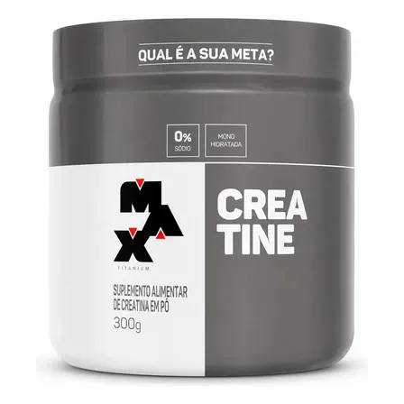 Creatina Max Titanium em pó Sem sabor x 300g