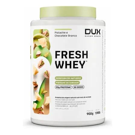 Proteína Dux Nutrition FreshWhey em pó sabor Pistache e Chocolate Branco x 900g