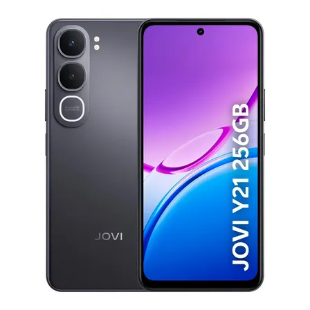 Smartphone Jovi Y21 256GB 4GB RAM + 4GB RAM Expansível Câmera 50mp Bateria 6500mah - Preto