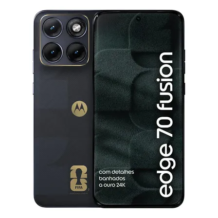 Smartphone Motorola Edge 70 Fusion 5g Fifa World Cup Collection - 256gb 8gb Ram + 16gb Ram Boost, Camera 50mp Sony Lytia 710, Tela 1.5k Extreme Amoled - Grafite