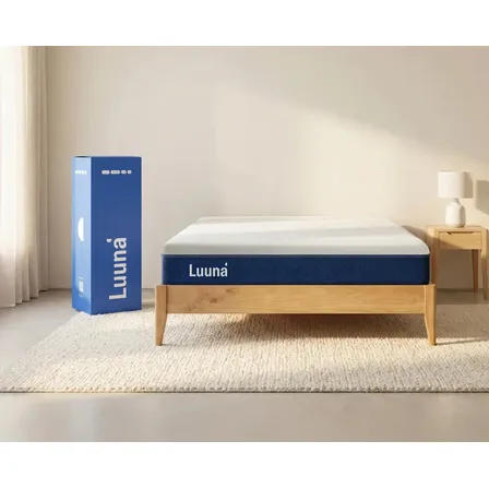 Colchão Queen Luuna Blue, Espuma 20 cm com Bloqueio de Movimento, 10 Anos de Garantia