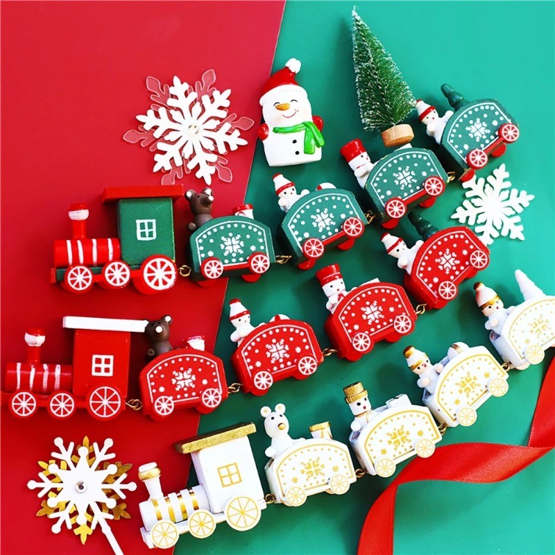 Enfeites De Decoração De Brinquedos De Trem De Plástico Festa De Natal
