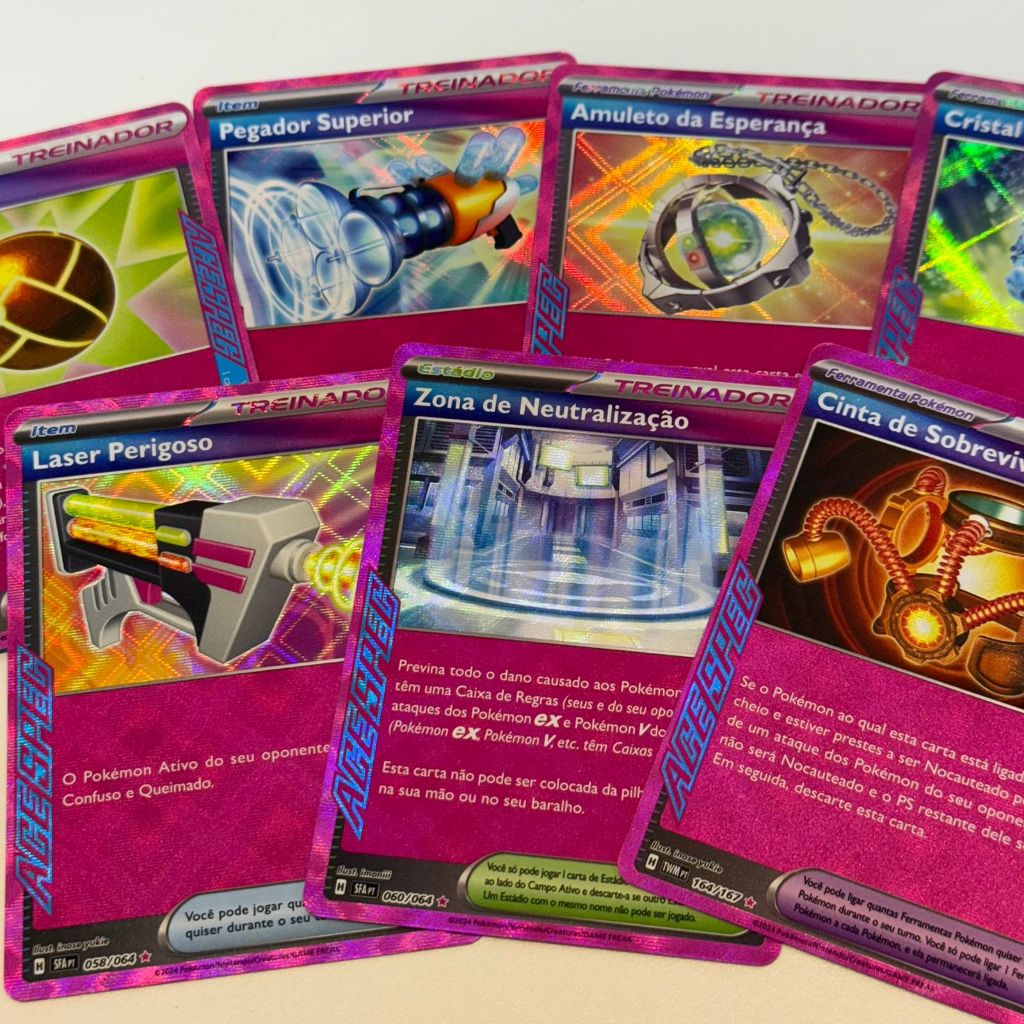 50 cartas Pokémon sem repetir + 1 carta ACE SPEC surpresa