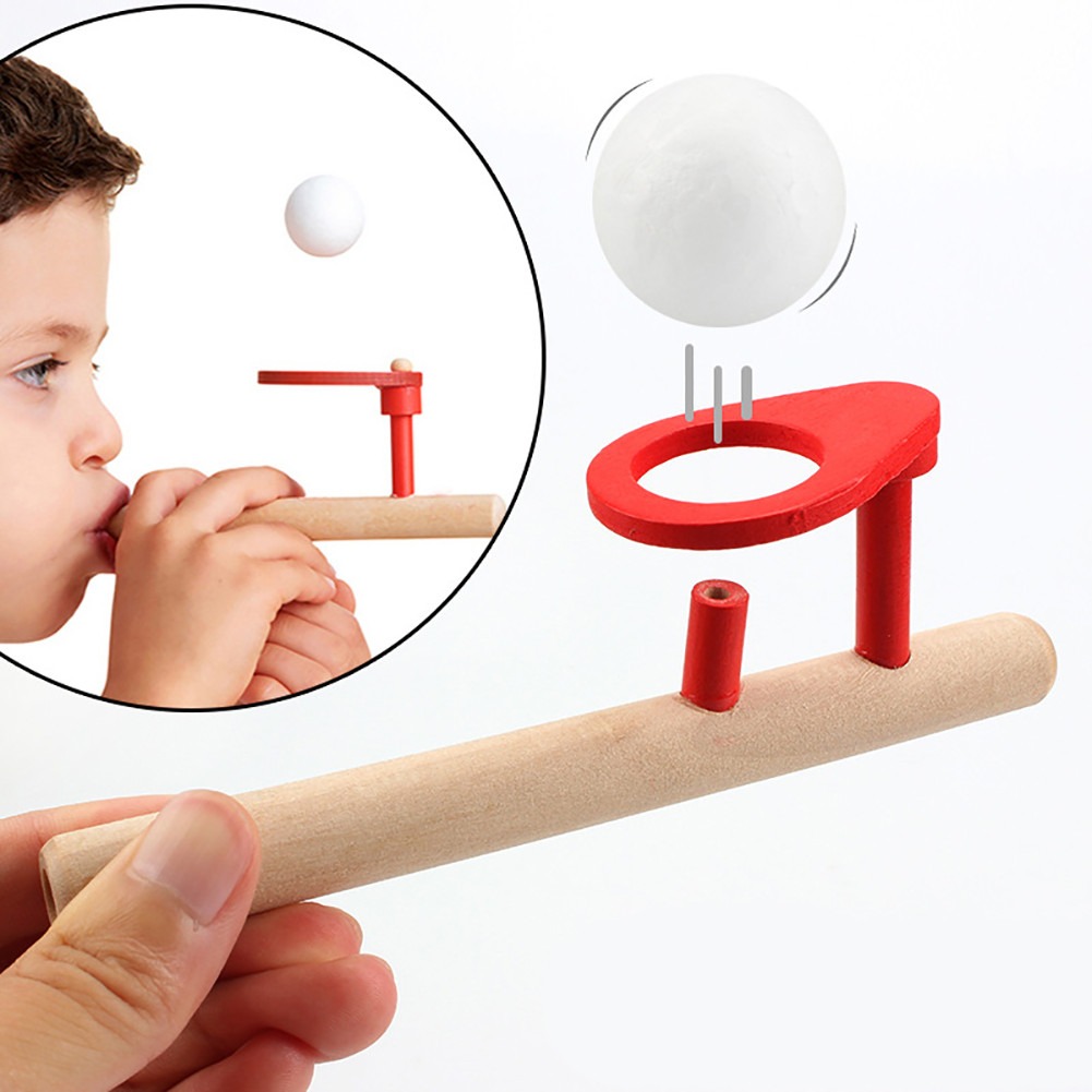 Amoras Bebê Brinquedo De Sopro De Madeira Hobbies Ao Ar Livre Engraçado Esportes Bolas De Espuma Flutuante Crianças Jogo