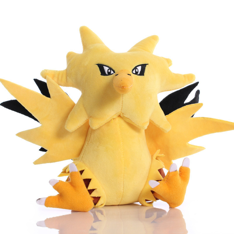 Pokemon Zapdos Plush Pikachu Boneca De Pelúcia De Animais Recheada Kawaii Decoração De Quarto Anime Brinquedos Hobbies