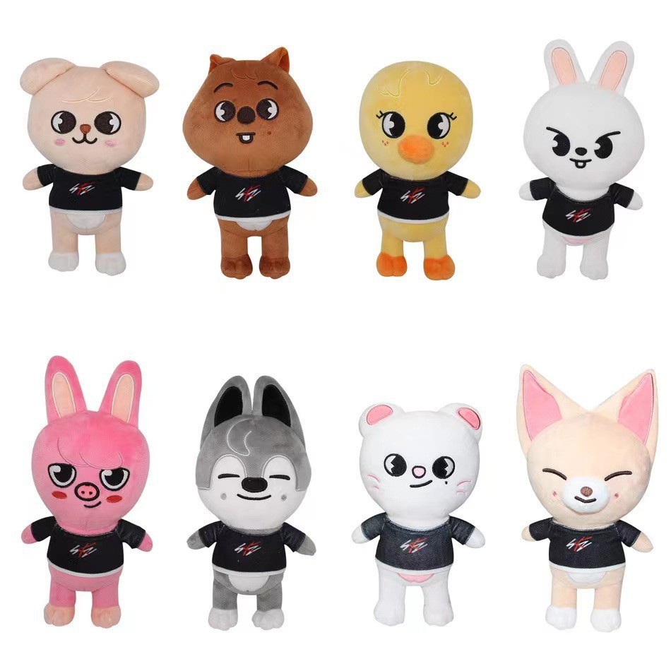 20 Cm KPOP SK Hyunjin Cartoon Plush Toy Skzoo Brinquedos De Pelúcia Boneca Presentes Bang Chan