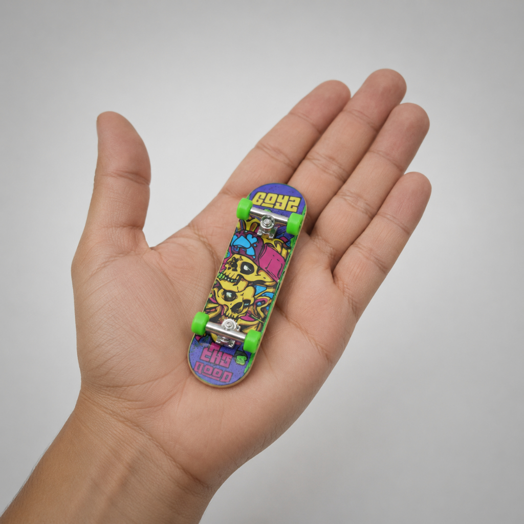 Miniatura Skate De Dedo Com Lixa Fingerboard