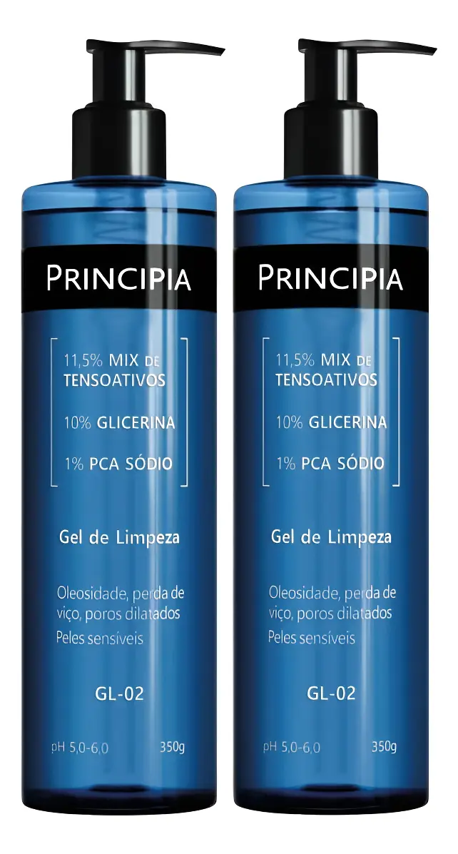 Principia Kit 2 Gel De Limpeza Gl-02 Limpeza Profunda Todo Tipo De Pele Dia/noite