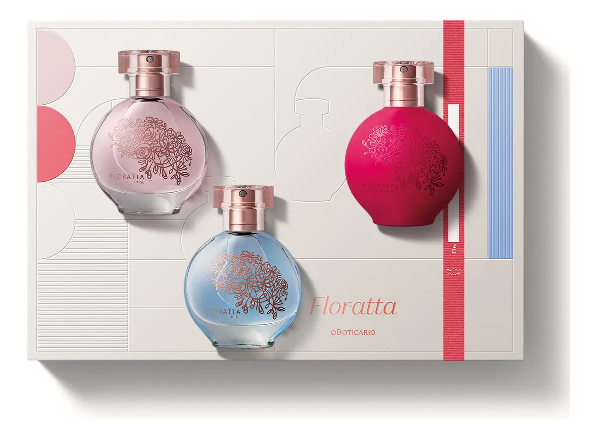 Kit Floratta Colônia 30 Ml - Presente (3 Itens)
