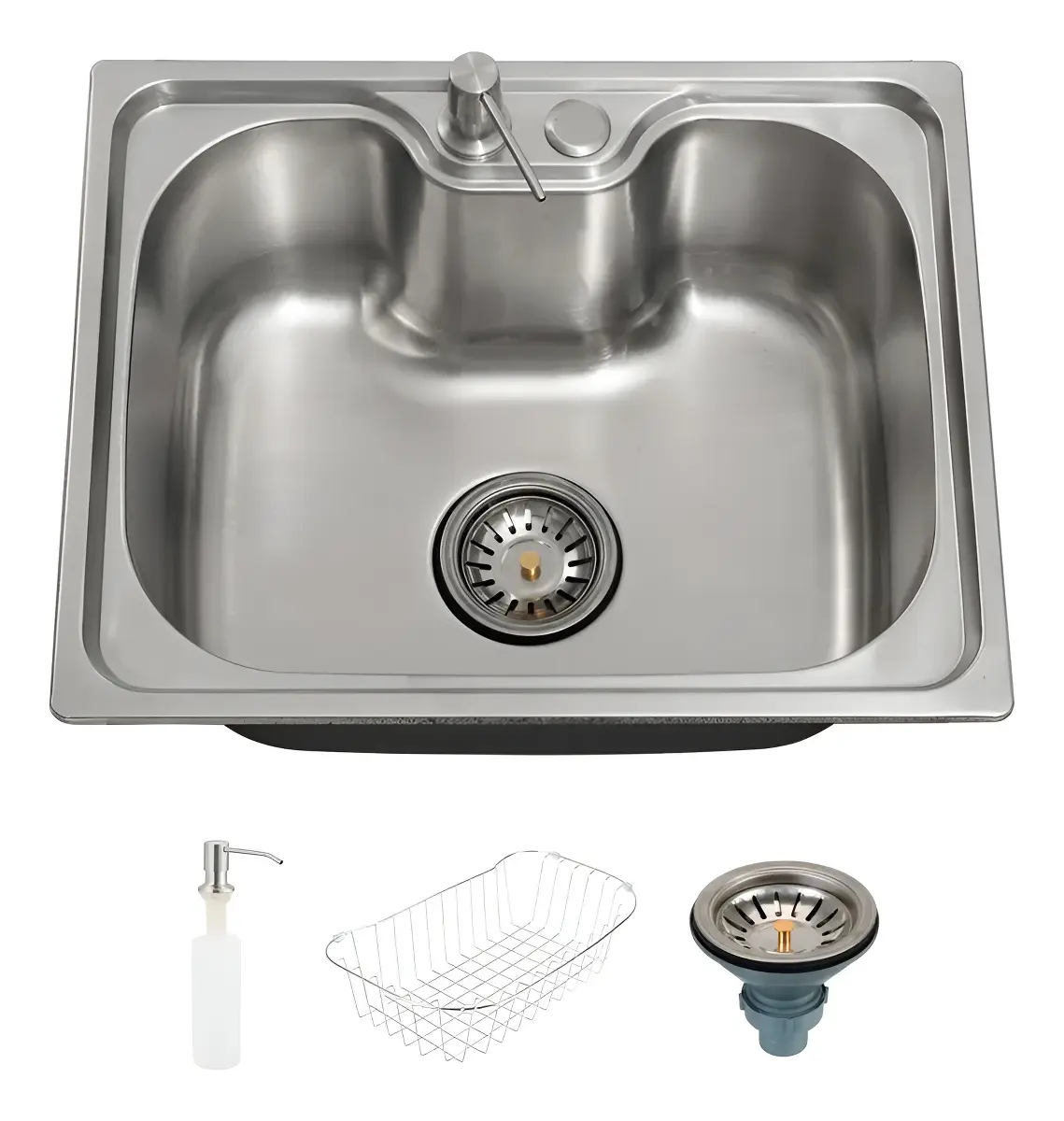Cuba Gourmet para Cozinha Aço Inox 201 50x40cm Nawa Prata - Pingoo.casa