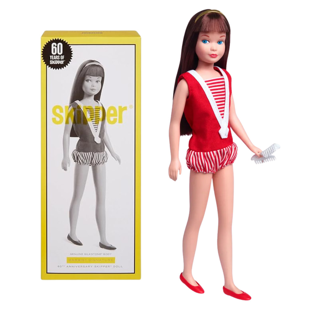 Boneca Barbie Skipper 60 anos Signature Mattel HRM86