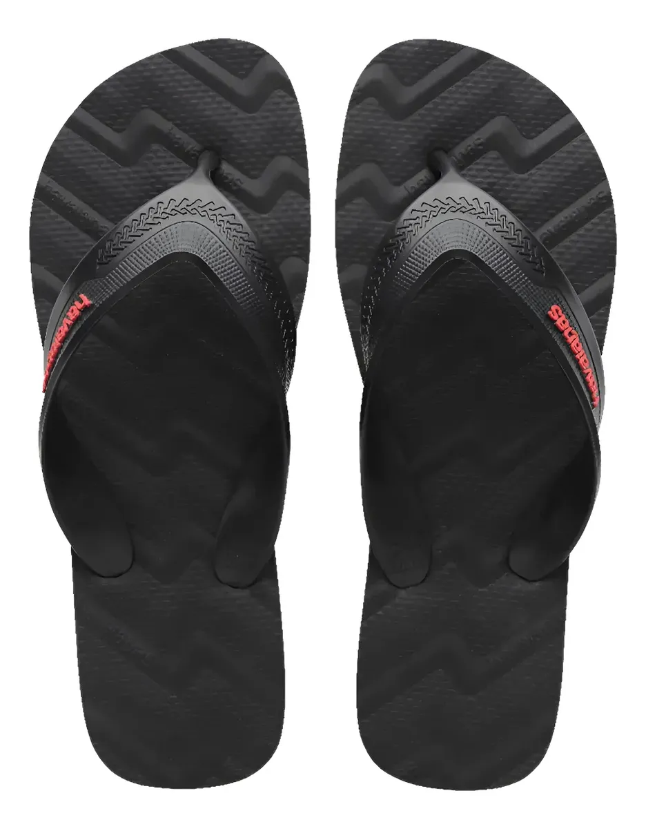 Chinelo Havaianas Masculino Track Waves Lançamento Preto