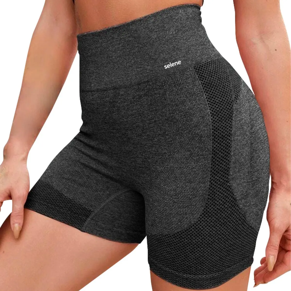 Short Selene Levanta Bumbum Sem Costura Sem Transparência