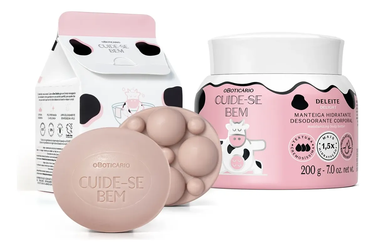 Combo Cuide-se Bem Deleite: Manteiga Corporal 200g +sabonete