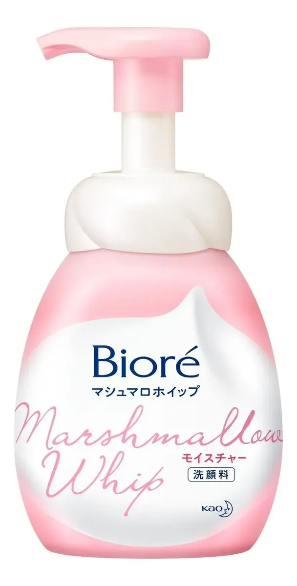 Sabonete Facial em Espuma Bioré Marshmallow Whip para Todos os Tipos de Pele