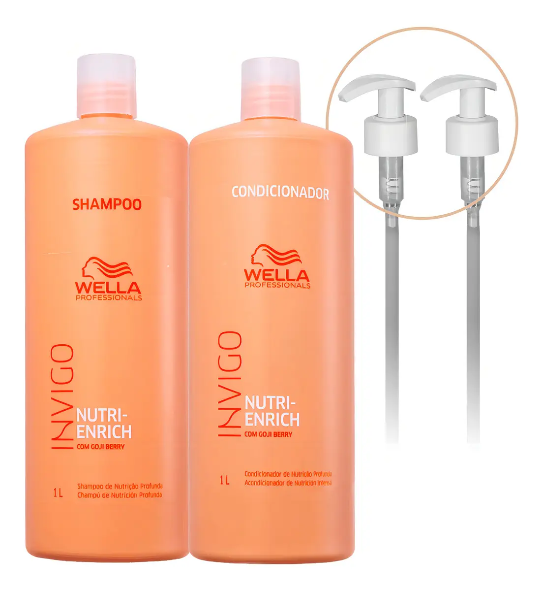 Kit Wella Invigo Nutri Enrich Shampoo e Condicionador 2 L