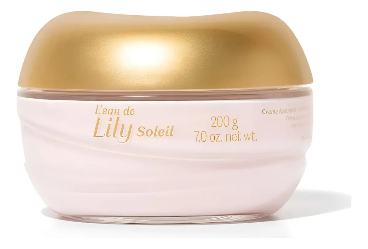 Creme Hidratante Acetinado L`eau De Lily Soleil Floral 200g O Boticario