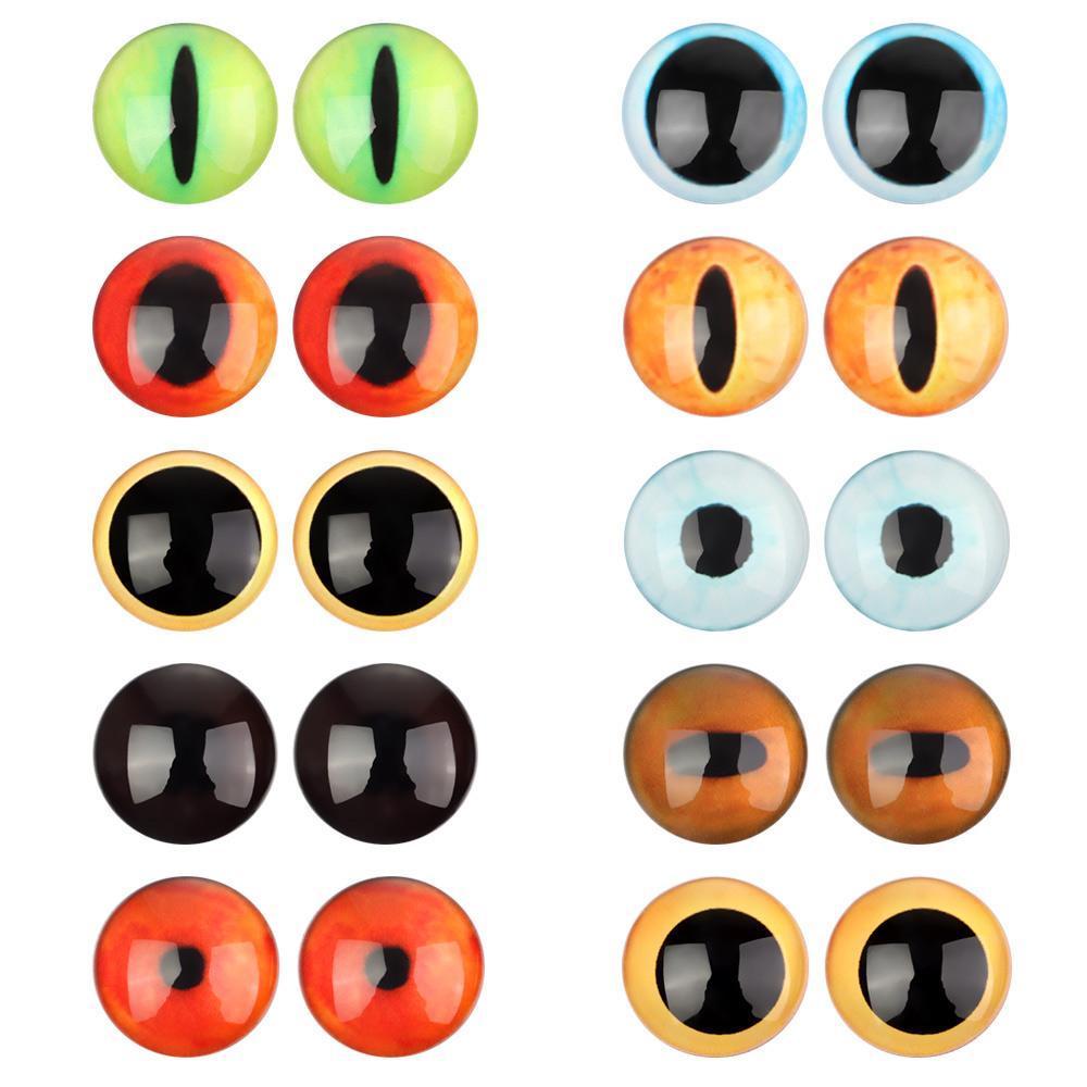Olhos De Boneca Meio Redondos Brinquedos Hobbies Lã Feltro Acessórios 16mm Gato Cão De Estimação
