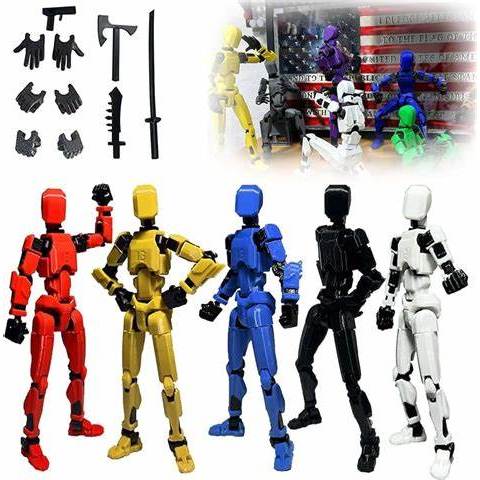 Boneco Dummy 13 - Boneco Articulado Action Figure Brinquedo Educativo + Acessórios