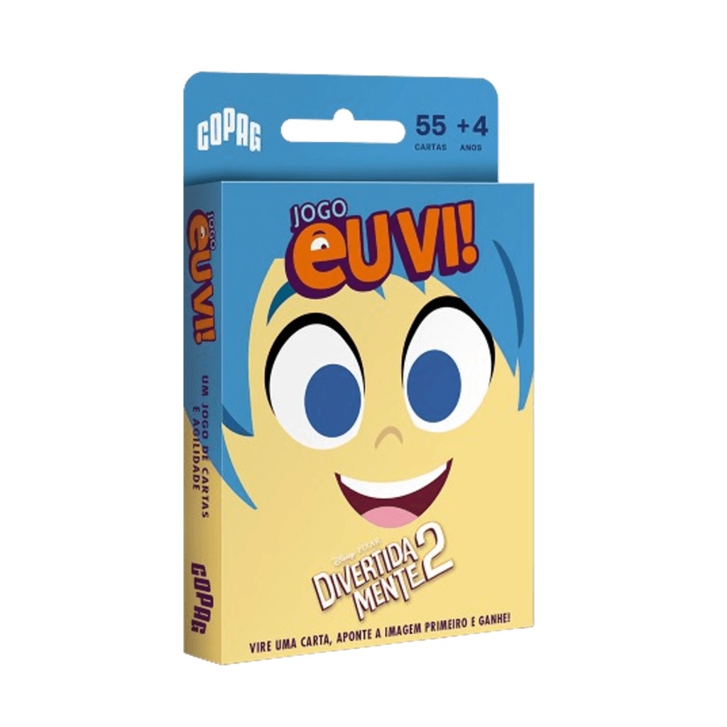 Jogo de Cartas Eu Vi! Divertidamente 2 Infantil Disney Copag