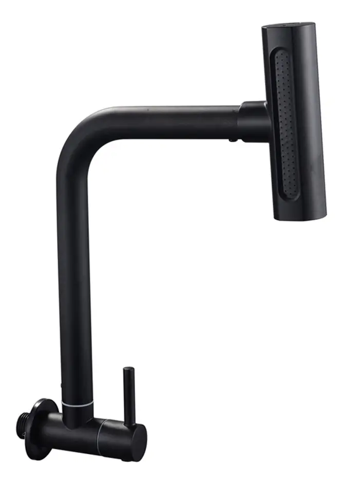 Torneira De Cozinha Fria Preta 304 Inox Torneira Gourmet Parede 4 Modos De Água Rotação 360° Alta Pressão Torneira Flexível Para Pia Cozinha Winda
