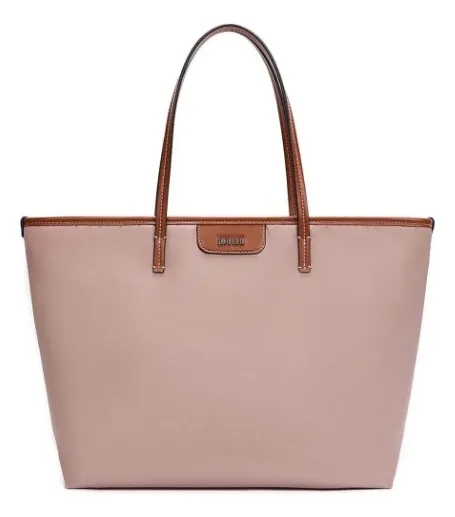 Bolsa Santa Lolla Shopper Nylon Bege Bege