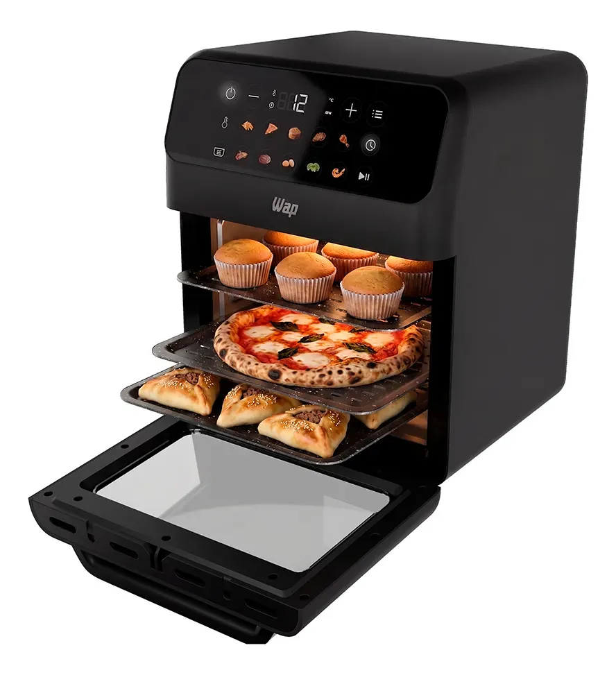 Air Fryer Oven 11 Litros Wap Waod4 Grey Stone Painel Digital 11 Funções 127V