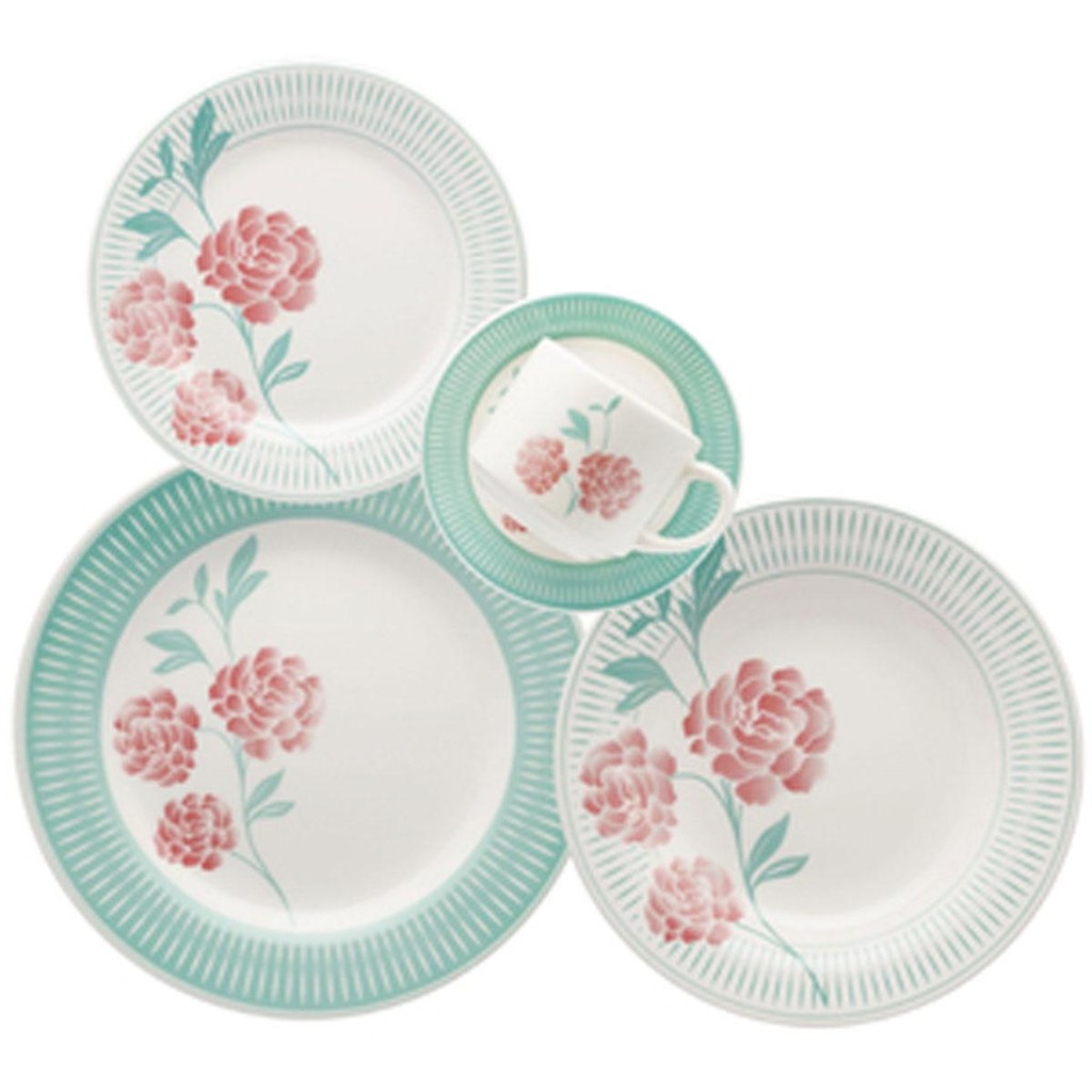 Aparelho De Jantar 20 Peças Bloom Oxford
