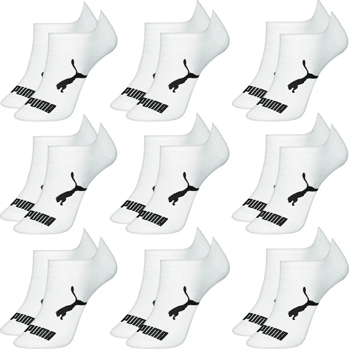 Kit 9 Pares Meias Puma Sapatilha Cano Curto Baixo Original