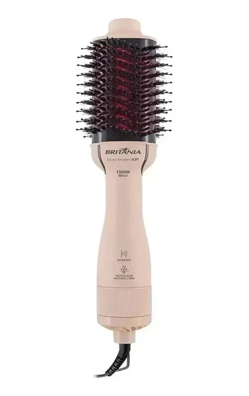 Escova Secadora Britânia Bivolt 1300w Soft Bec07r Original