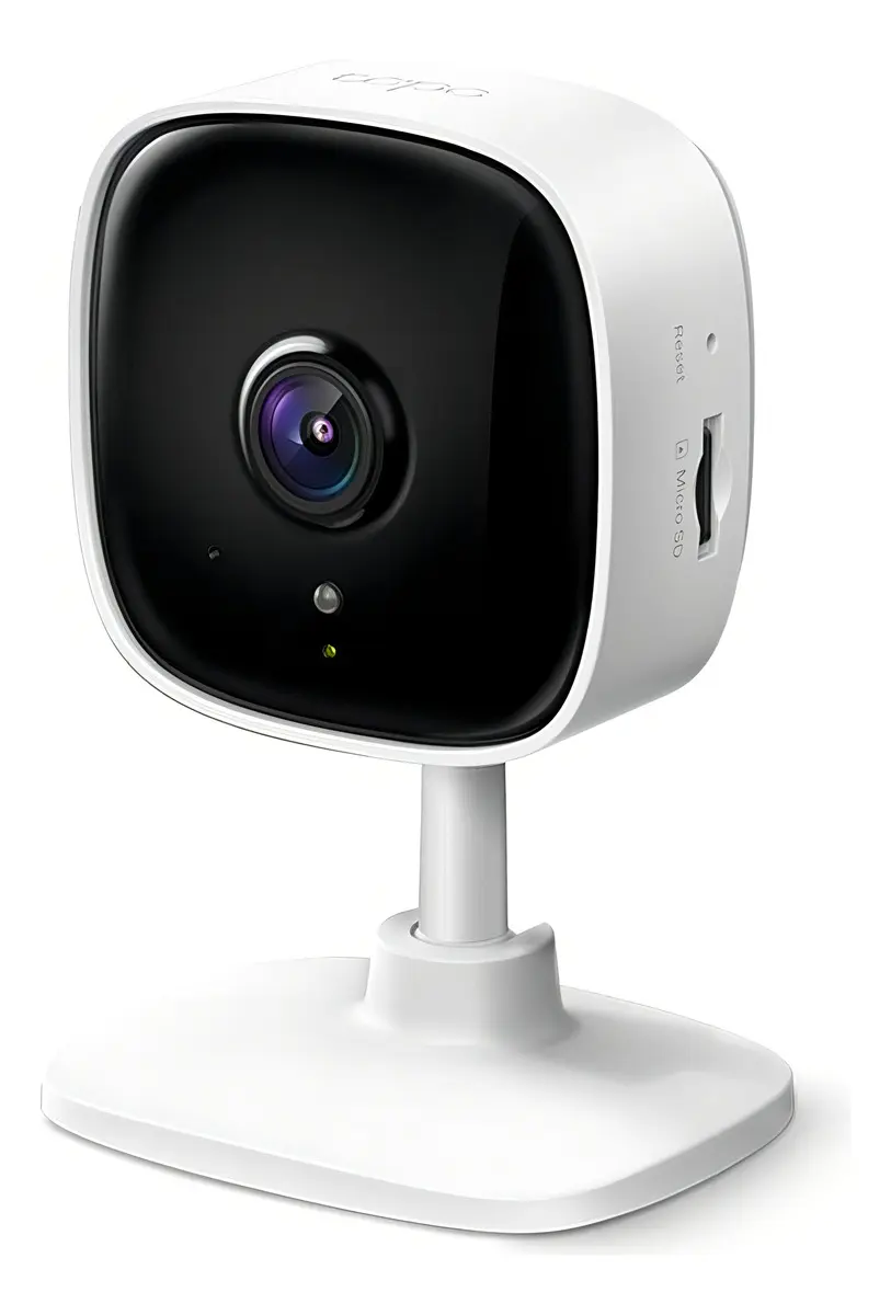 TP-Link Tapo C100 Câmera de Segurança Wi-Fi Interna Full HD 1080p, Visão Noturna até 9 m, Detecção de Movimento, Áudio Bidirecional, Alarme, ONVIF, Alexa e MicroSD até 512 GB